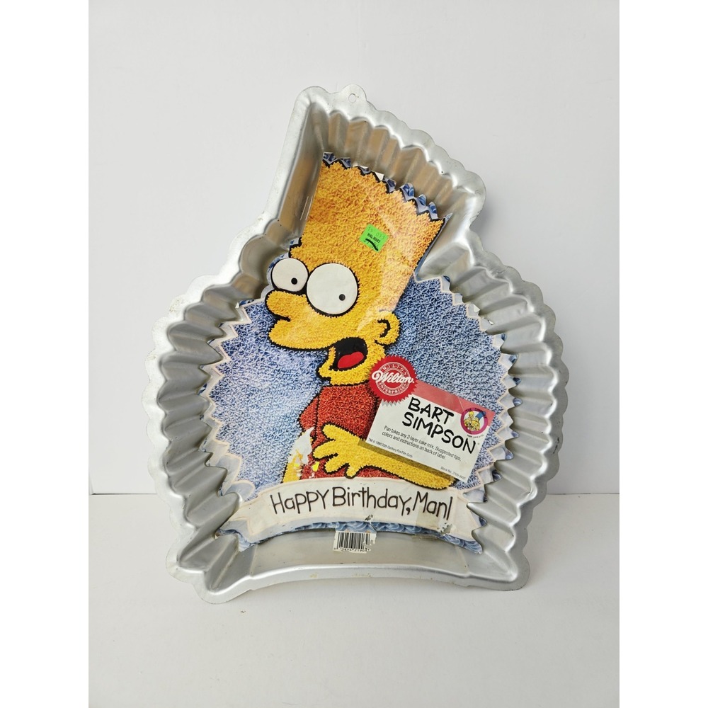 Wilton Birthday cake pan Simpsons Bart 14x12" Unused